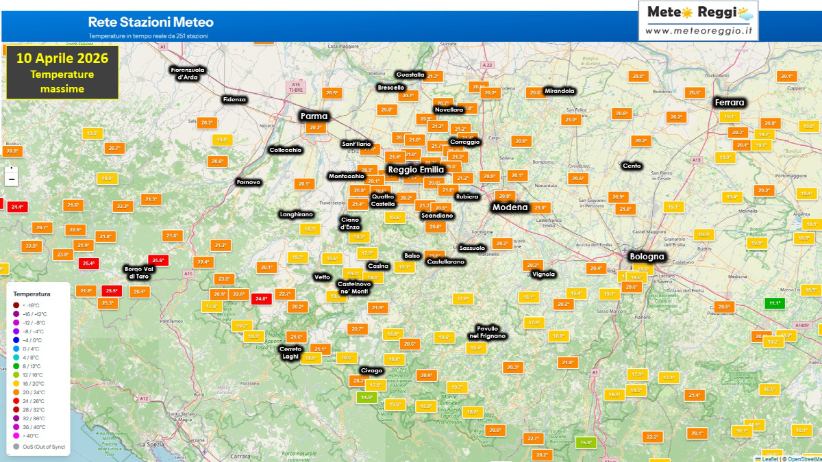 Bollettino meteo delle 19:00 