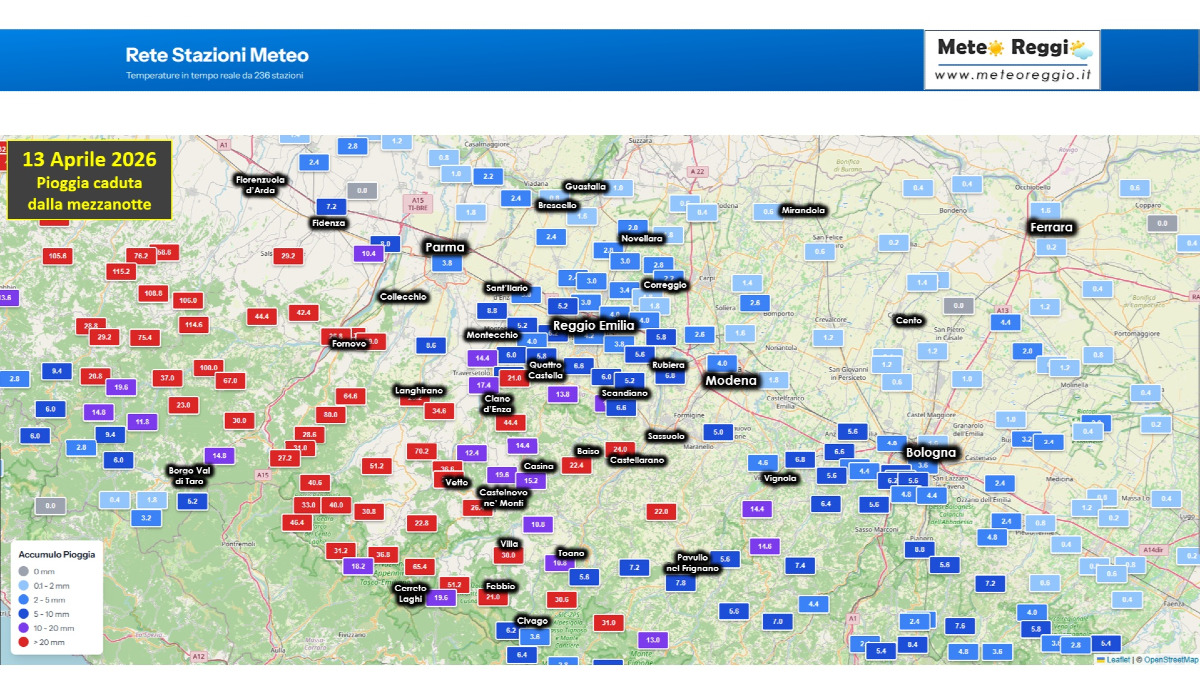Bollettino meteo delle 20:30 - Stau e Scirocco