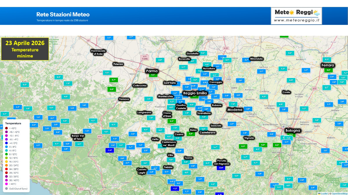 Bollettino meteo delle 09:40 - Cielo sereno