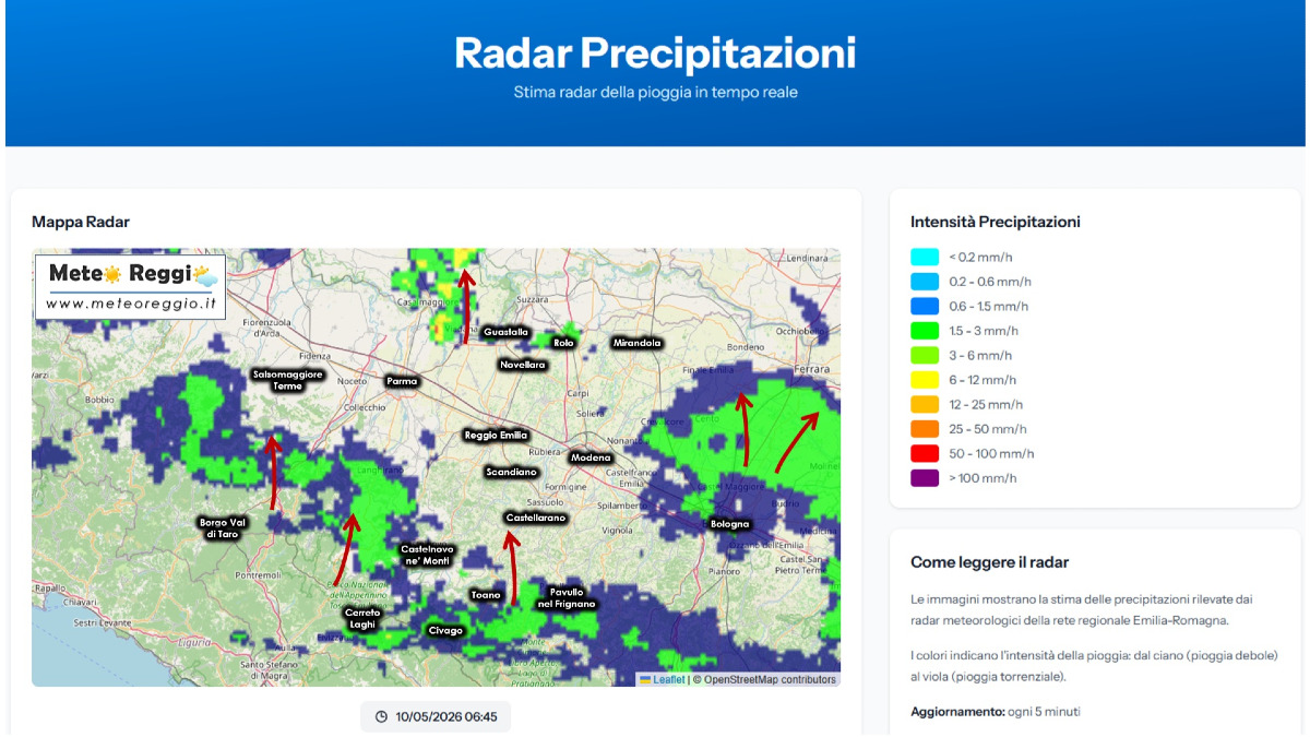 Bollettino meteo delle 07:20 - Coperto con piogge sparse