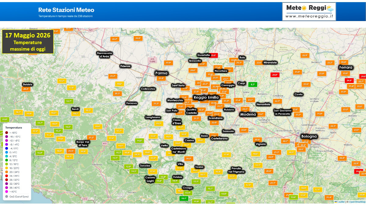 Bollettino meteo delle 20:20 - Rasserenamenti