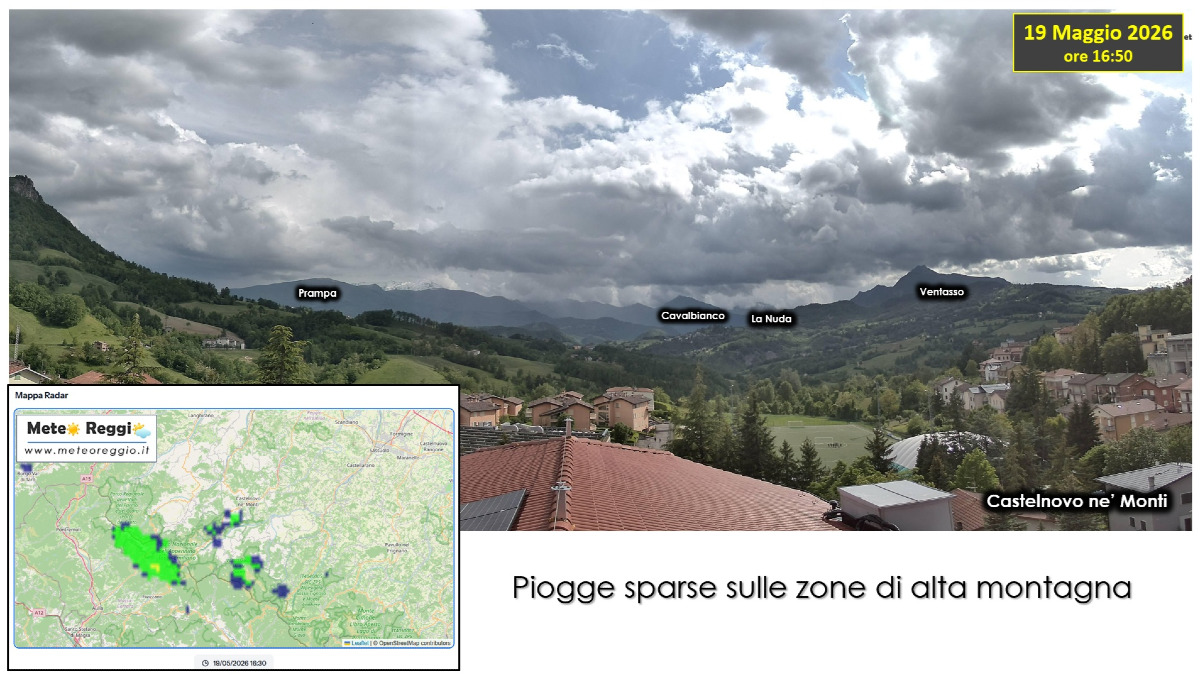 Bollettino meteo delle 17:00 - Piogge in Montagna