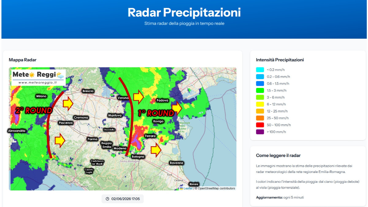 Bollettino meteo delle 17:45 - Tornano le schiarite, ma altri temporali potrebbero raggiungerci da ovest.