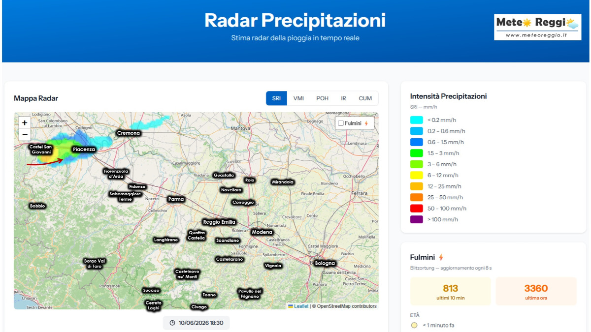 Bollettino meteo delle 19:00 - Sereno e vento di Garbino