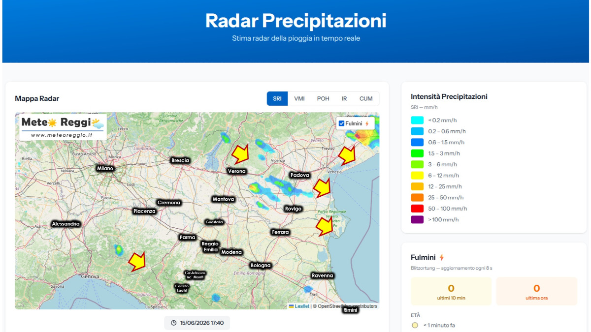 Bollettino meteo delle 18:10 - Caldo secco in Pianura e nubi torreggianti sul Crinale