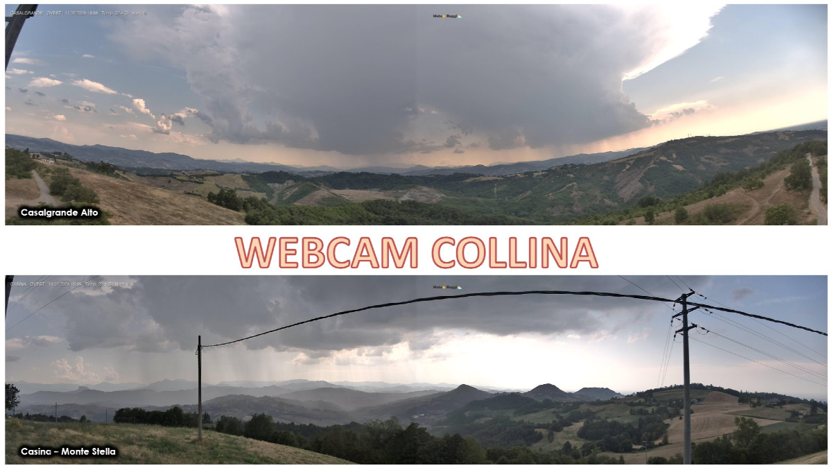 Bollettino meteo delle 17:15 - Temporale in movimento verso nord-est