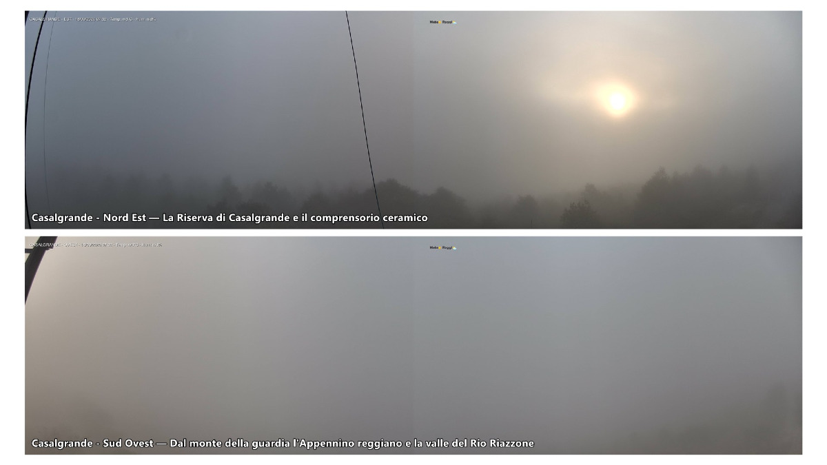 Bollettino meteo delle 07:40 - Nubi basse e nebbie in Appennino