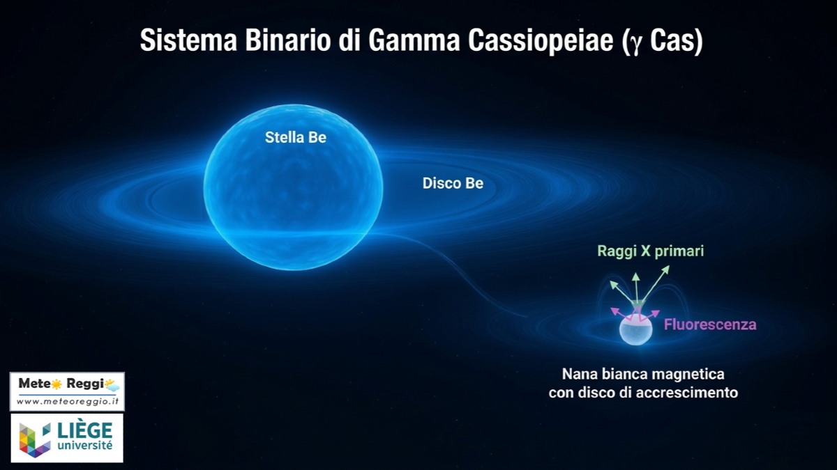 Da Reggio Emilia allo spazio profondo: risolto il mistero di Gamma Cassiopeiae