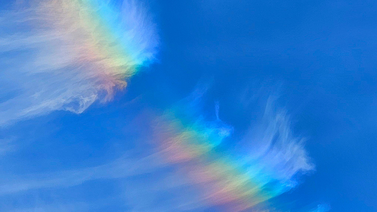Nubi iridescenti sopra Toano
