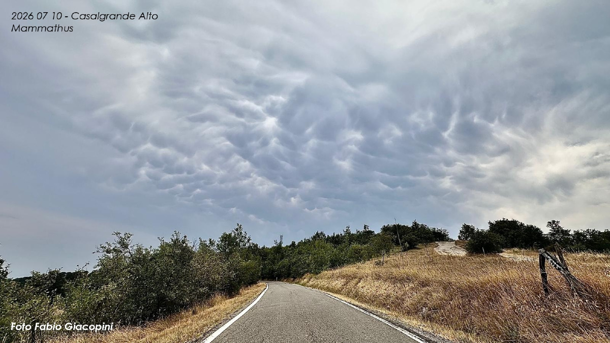 Lo spettacolo delle nubi Mammatus sopra la nostra Collina: come si formano?