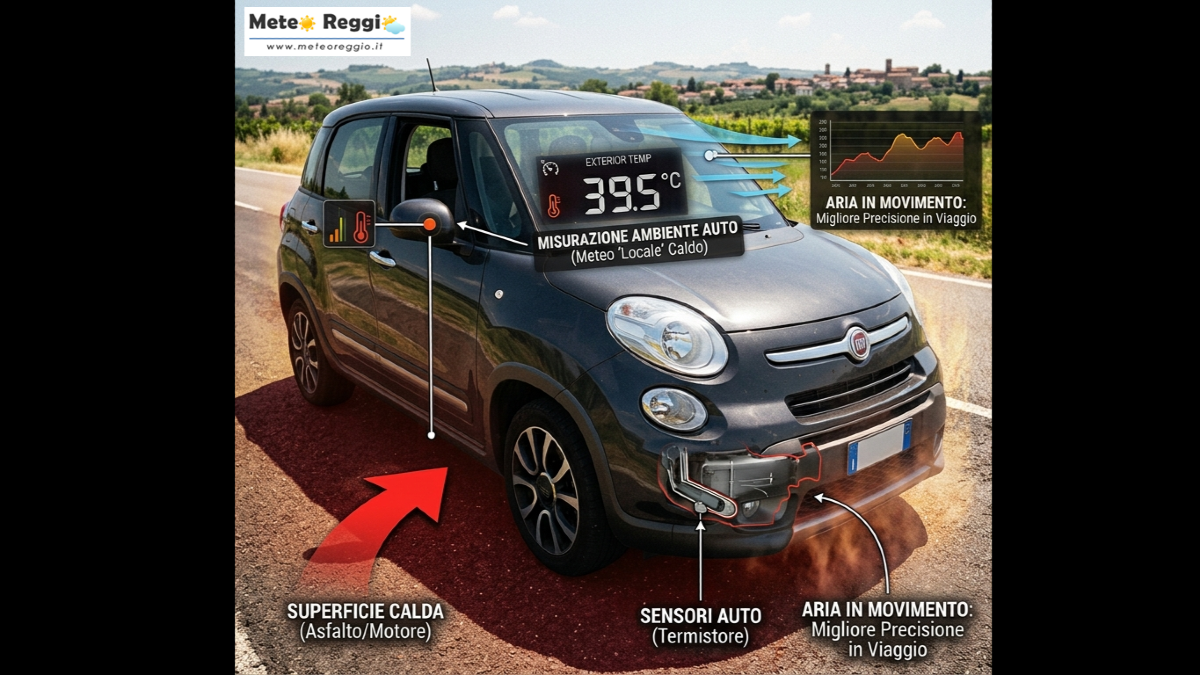 Temperature delle automobili VS Temperature delle stazioni meteo