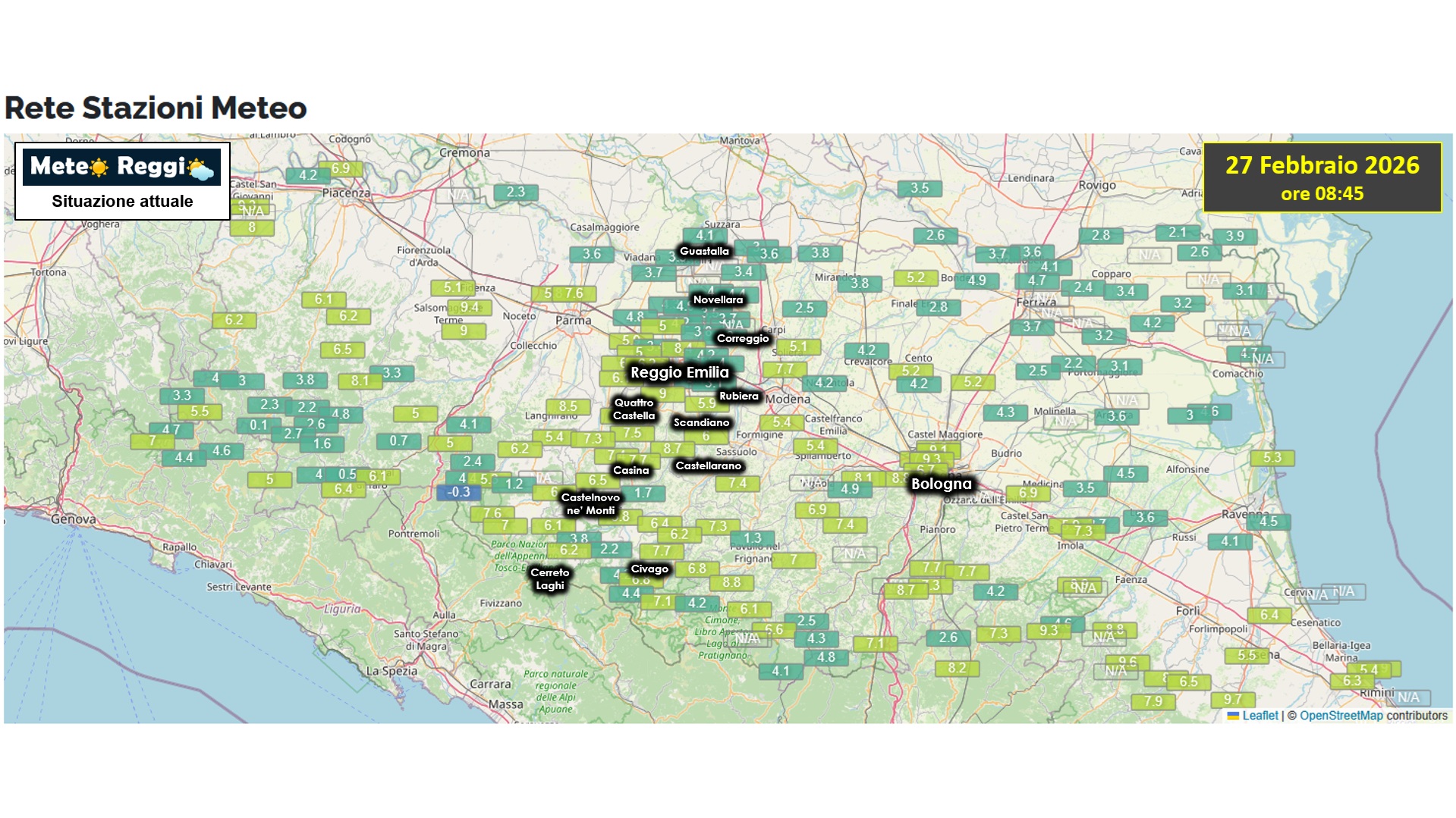 Bollettino del 27 febbraio 2026