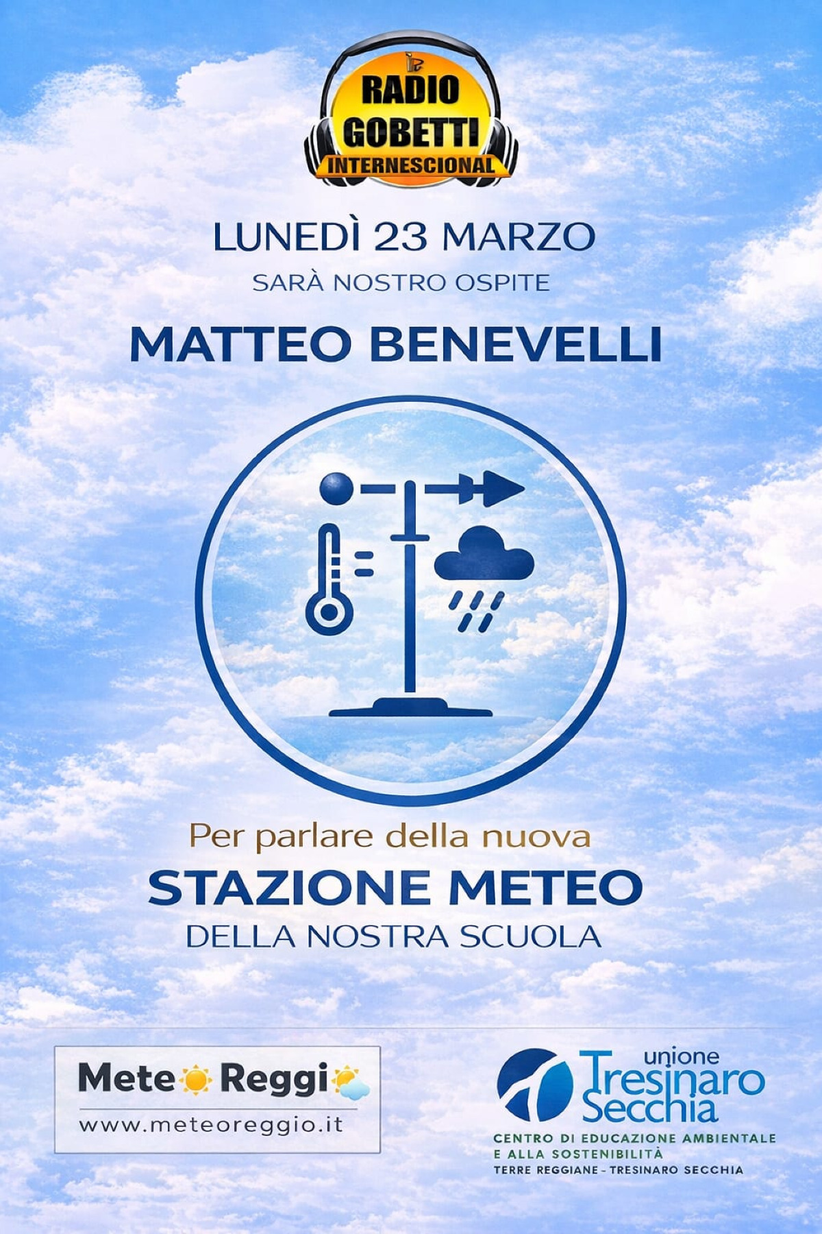 Da studenti a esperti: MeteoReggio torna al Gobetti di Scandiano