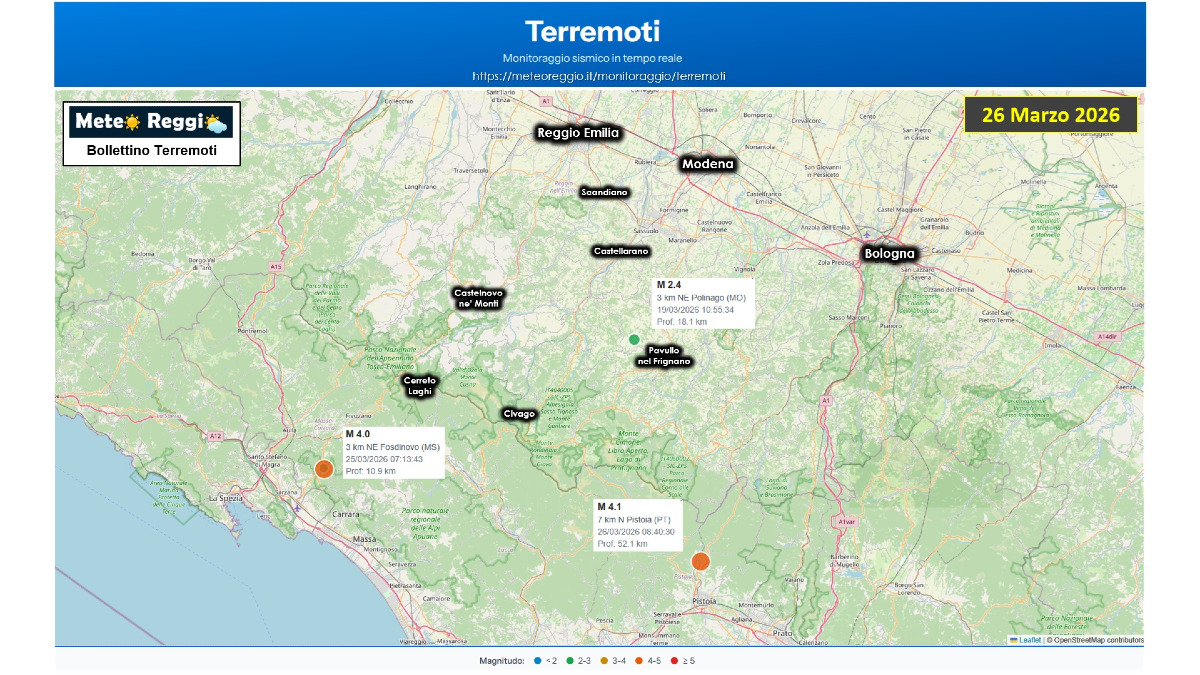 Nuova scossa in Toscana (ML 4.1): perché è stata avvertita fino al Veneto? Il ruolo della profondità