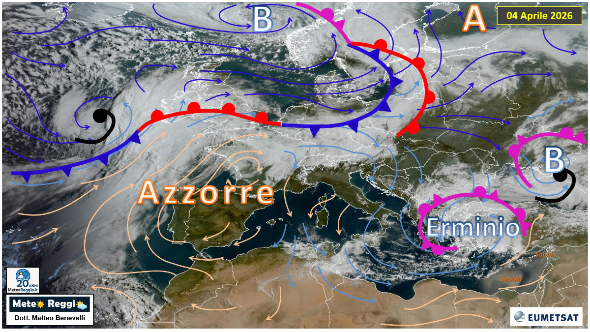 🌸 Pasqua di Rinascita: l'Anticiclone delle Azzorre scaccia Erminio e riporta la Primavera