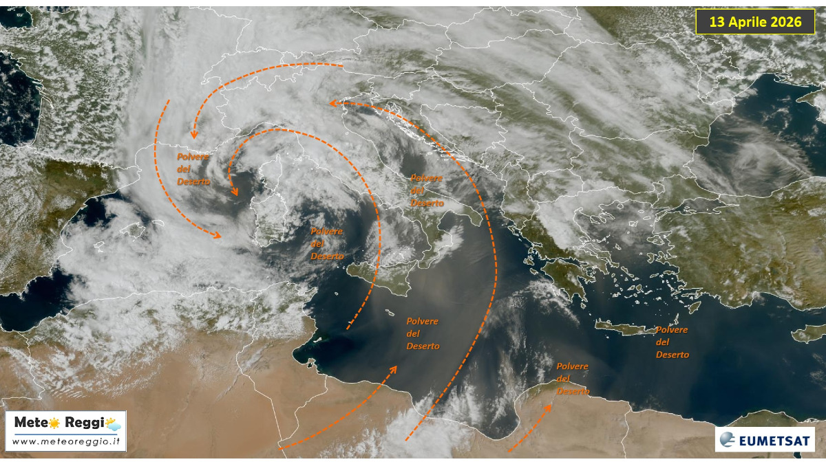 Lo Scirocco "sporca" il Reggiano: tra piogge di fango, raffiche e il respiro del Sahara