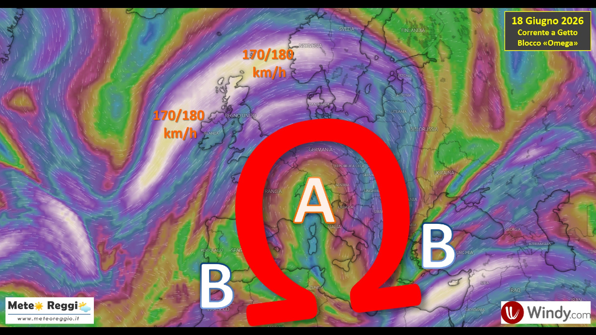 Dialogo con il Satellite: cos'è il "Blocco Omega" che ha intrappolato l'Europa (e Reggio) nella morsa del caldo