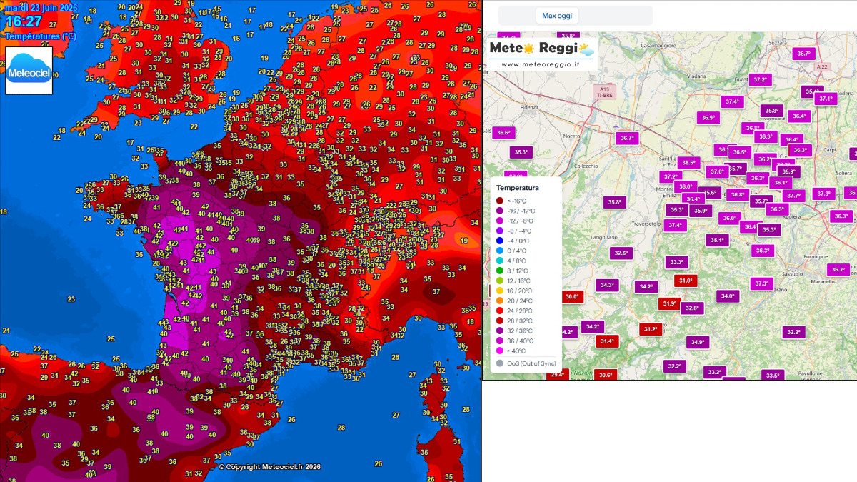 L’Europa nella morsa del "Blocco a Omega": l'allerta calore a Reggio Emilia e lo scenario drammatico in Francia