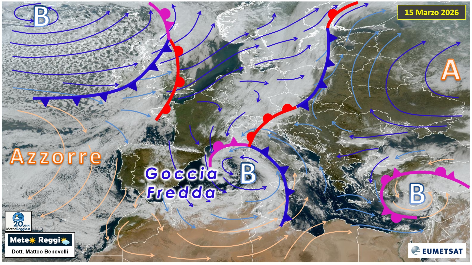 Immagine satellitare 15 marzo 2026