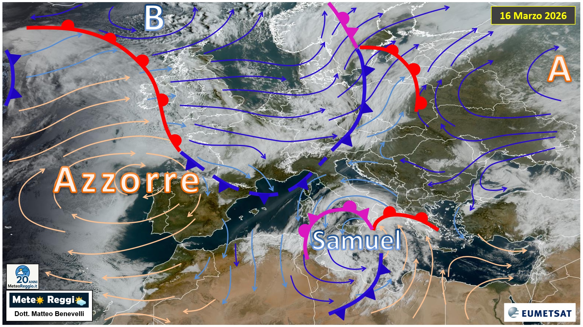 Immagine satellitare 16 marzo 2026