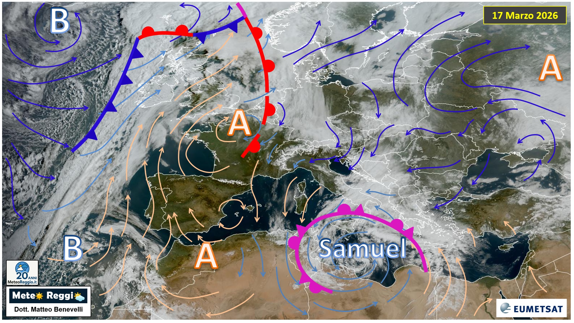 Immagine satellitare 17 marzo 2026