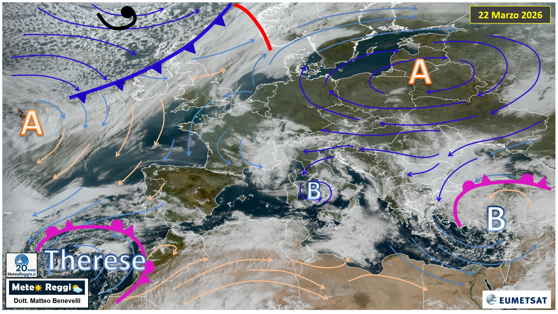 Immagine satellitare 22 marzo 2026