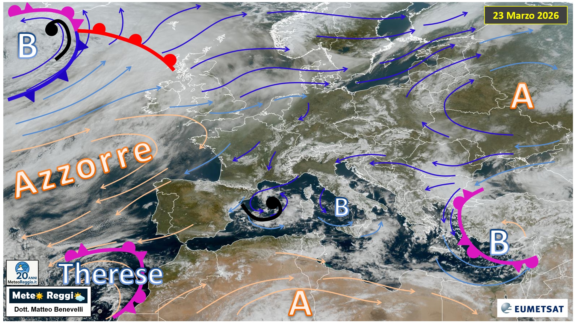 Immagine satellitare 23 marzo 2026