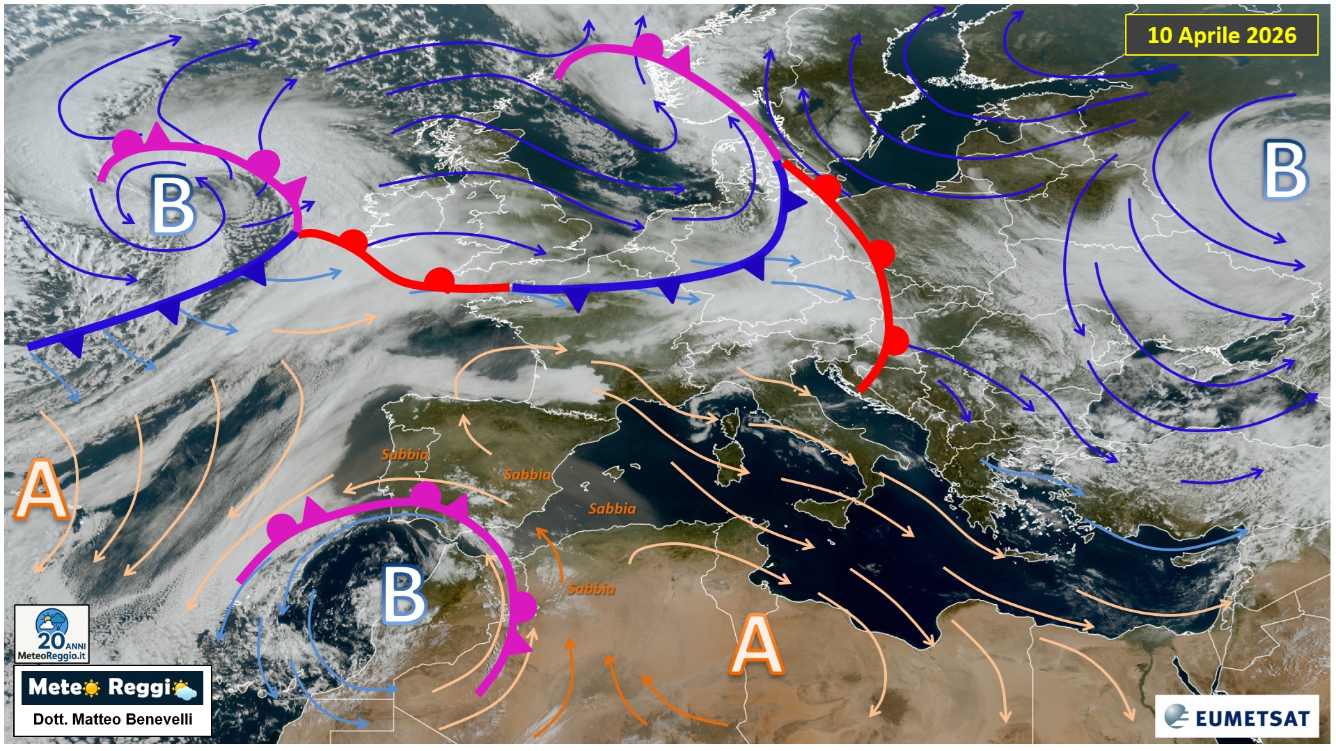 Immagine satellitare 10 aprile 2026