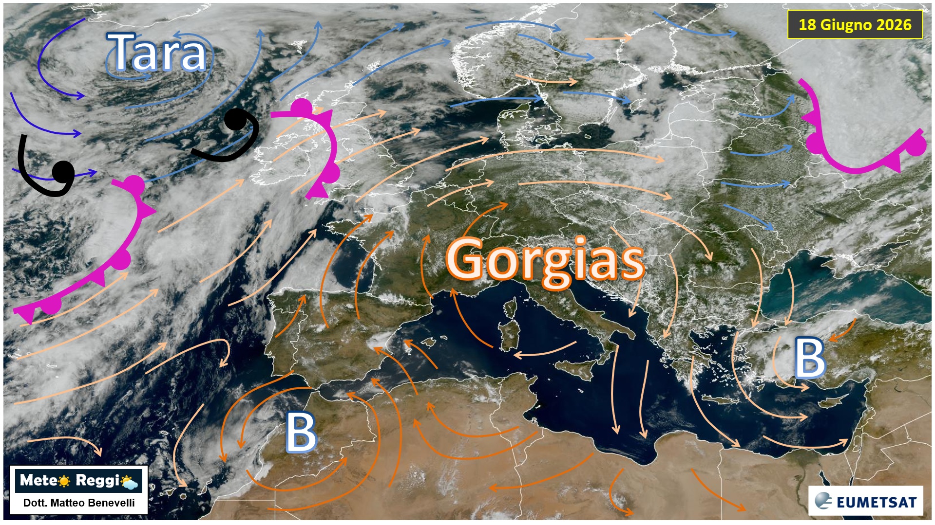 Immagine satellitare 18 giugno 2026