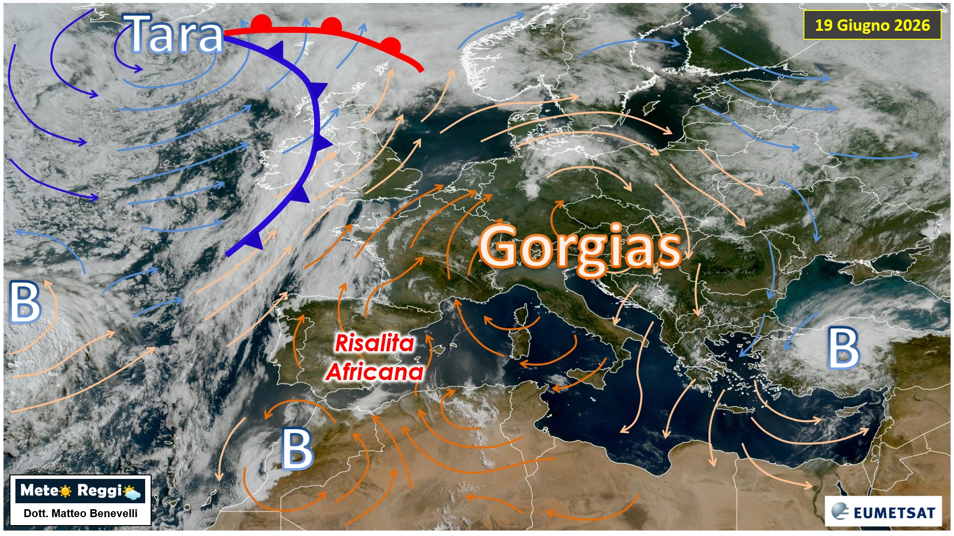 Immagine satellitare 19 giugno 2026