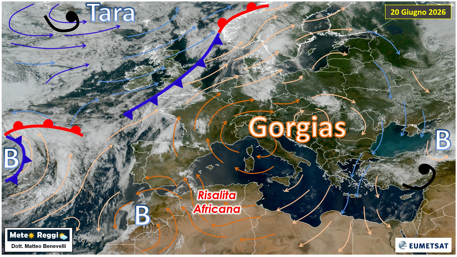 Immagine satellitare 20 giugno 2026