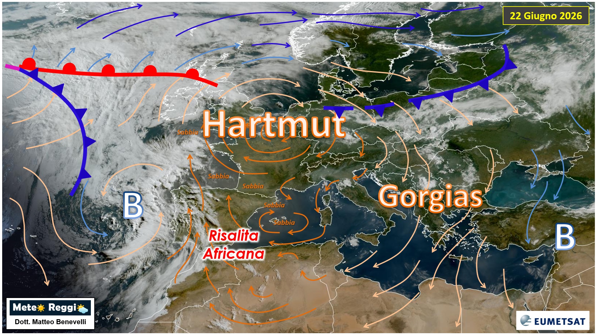 Immagine satellitare 22 giugno 2026