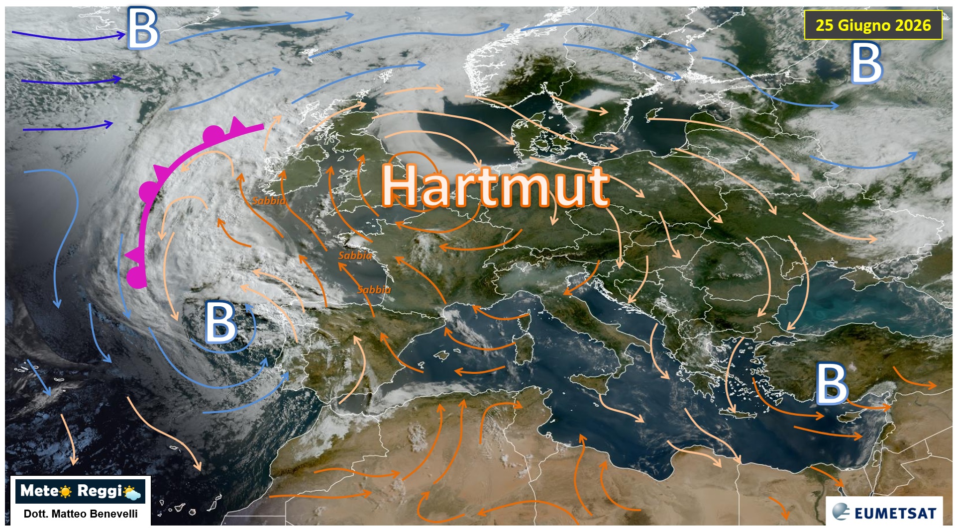 Immagine satellitare 25 giugno 2026