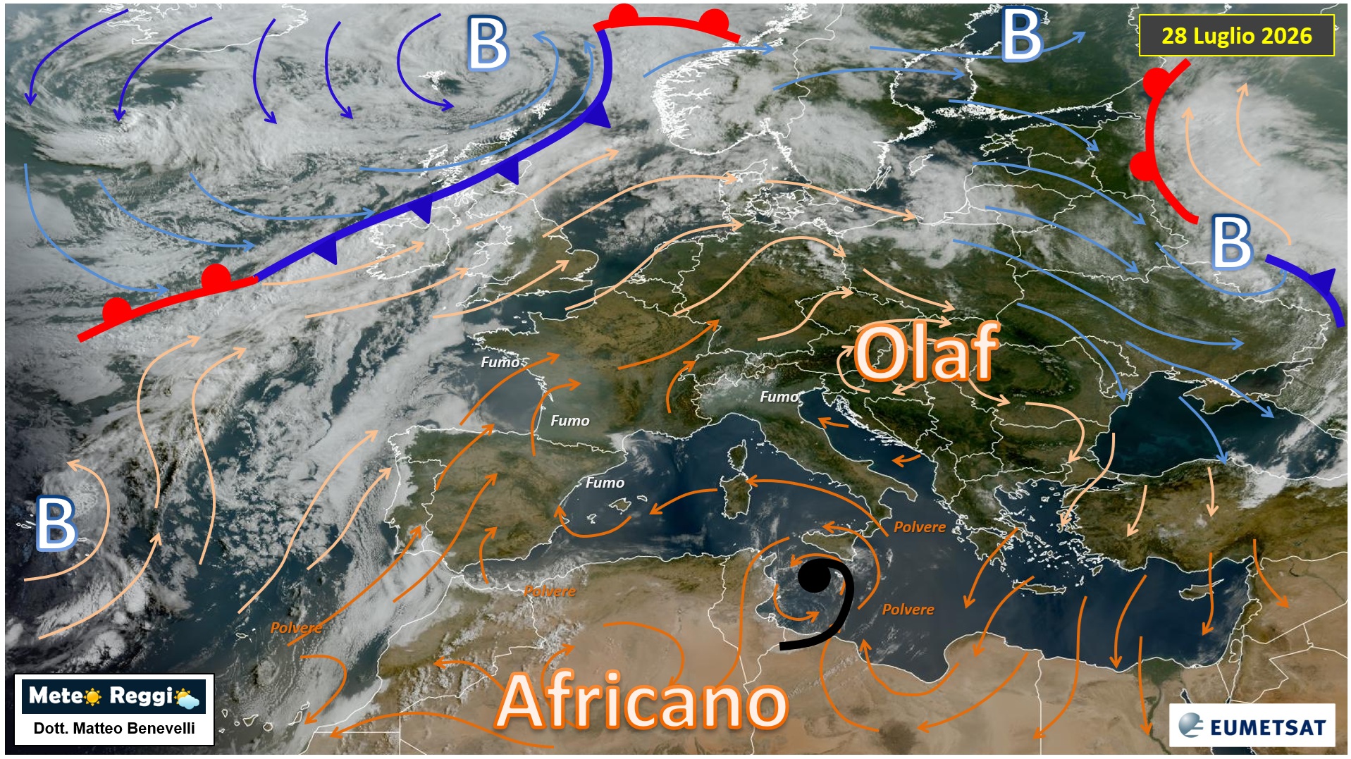 Immagine satellitare 29 luglio 2026