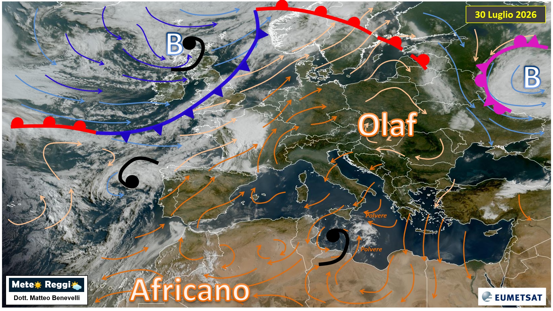 Immagine satellitare 30 luglio 2026