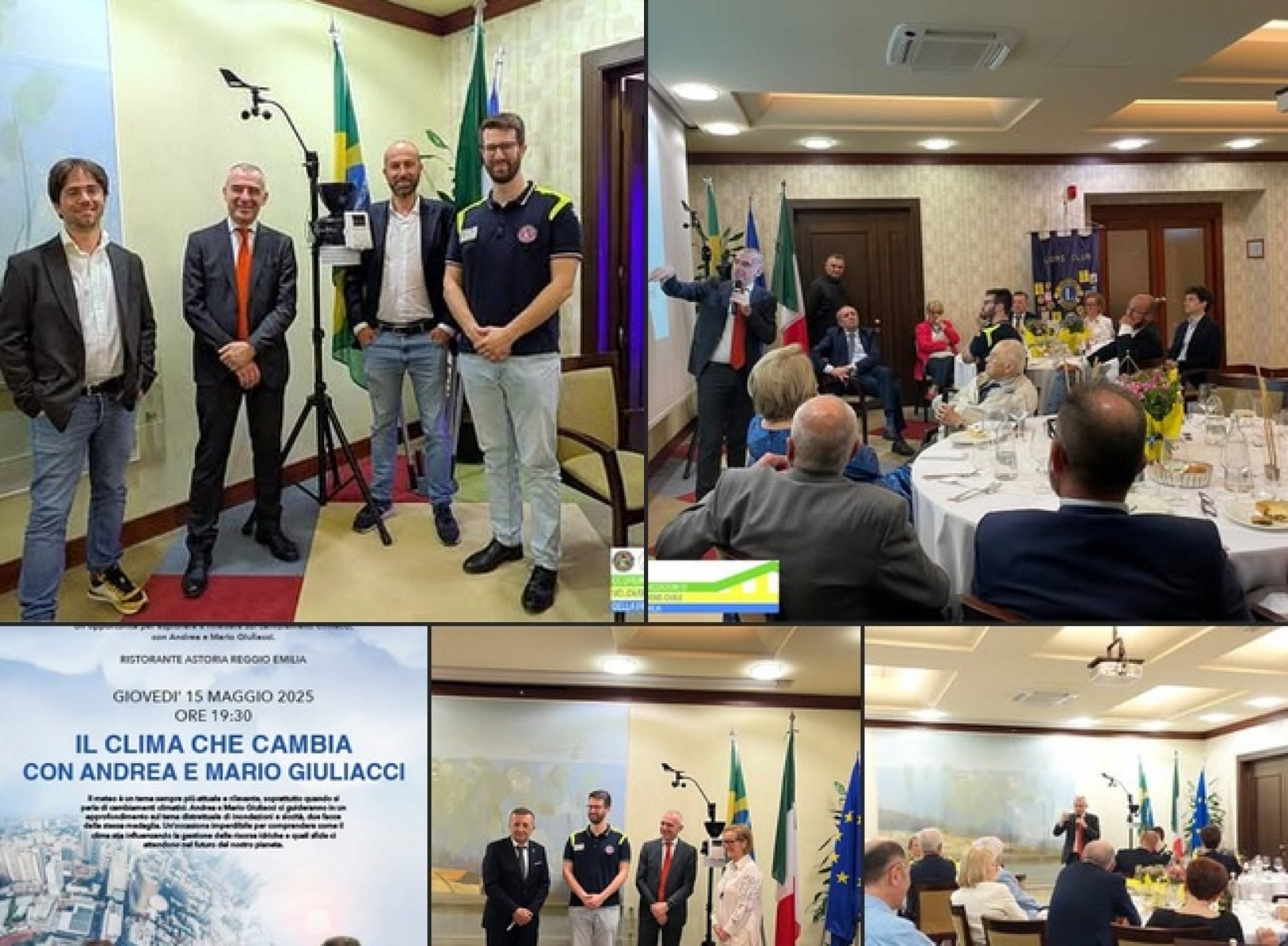 Incontro con Andrea Giugliacci, Meteo Parma, Lyons Club Val d'Enza e Coordinamento Provinciale di Protezione Civile