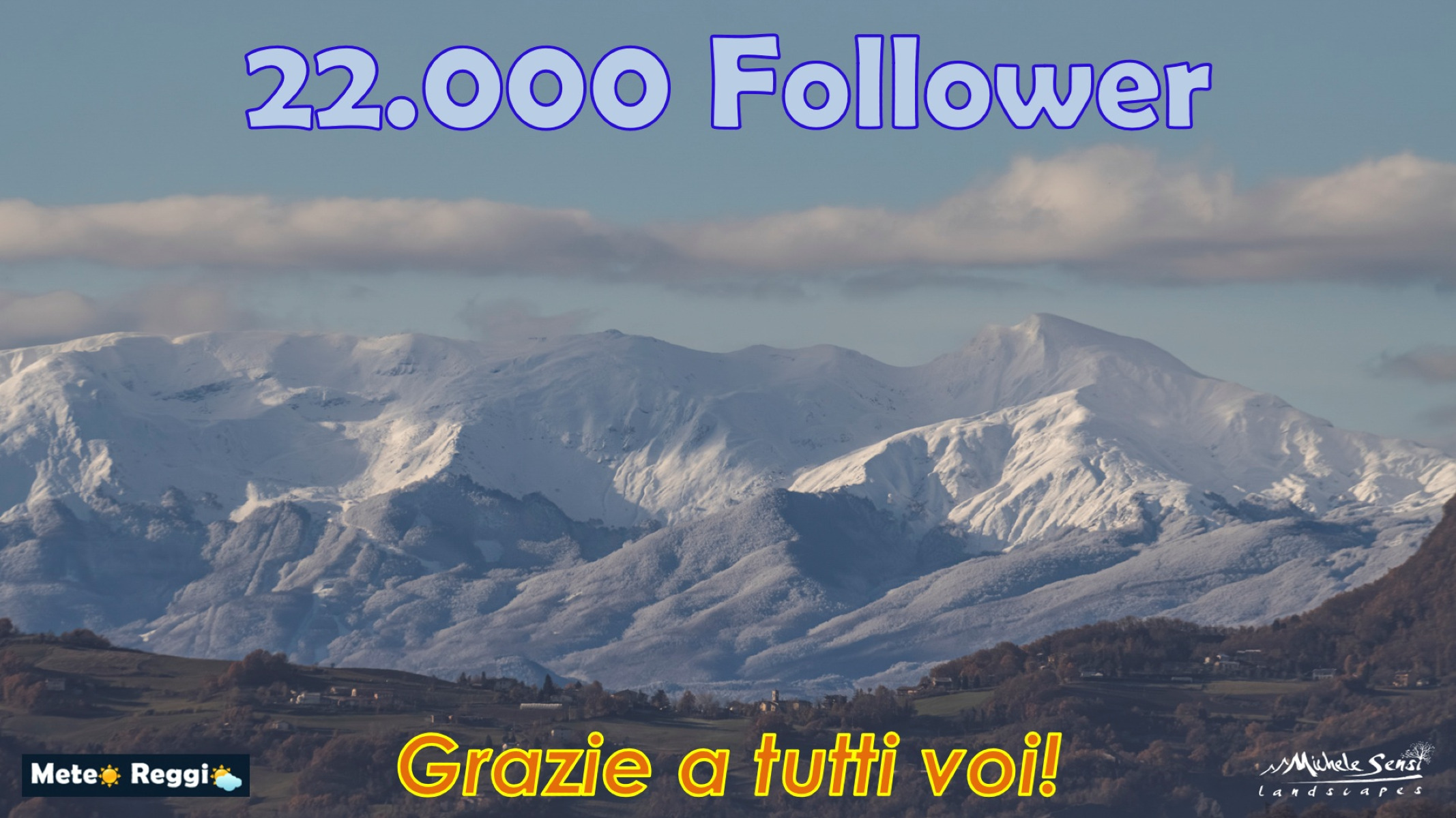 Raggiunti i 22.000 follower