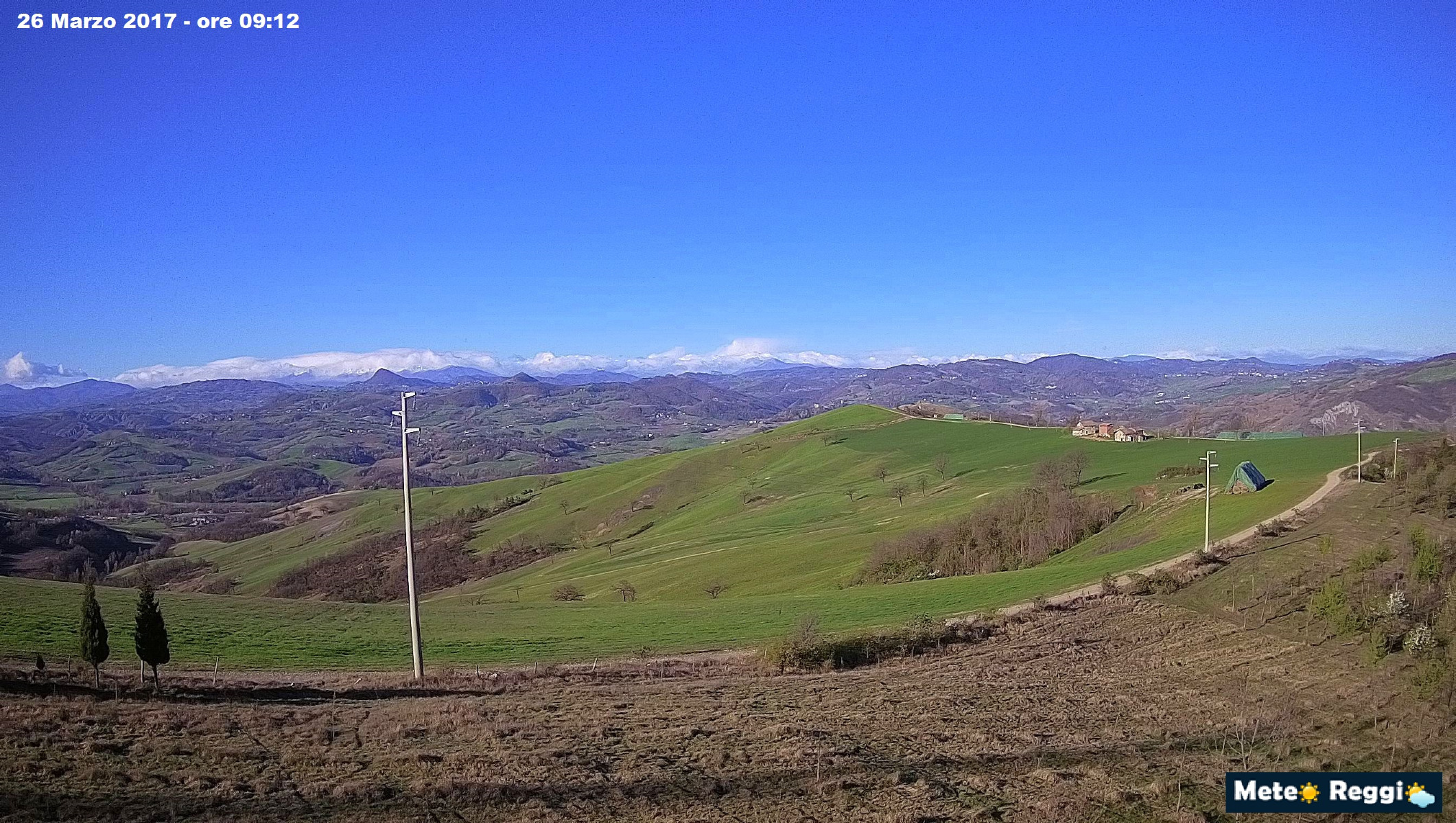 La webcam che punta l'Appennino