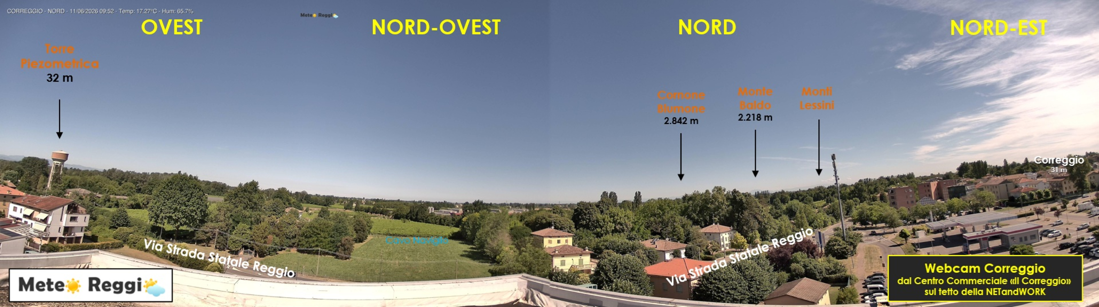 Si accende la webcam di Correggio